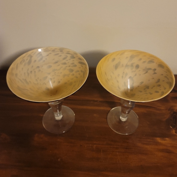 Martini glasses Tortoiseshell/leopard pattern - Picture 5 of 6
